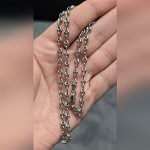 Puffed Mariner Chain Sterling Silver 18in.